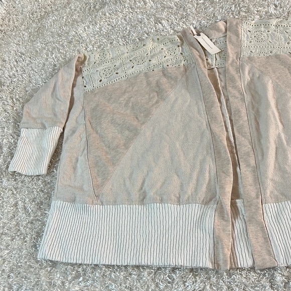 Anthropologie Ivory color oversized cardigan size xs - Picture 5 of 16